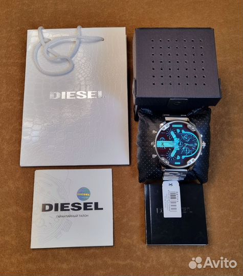 Часы Оригинальные серебристые diesel DZ7313 DZ7395