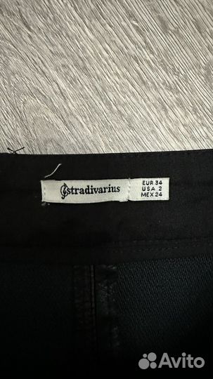 Юбка кожаная stradivarius