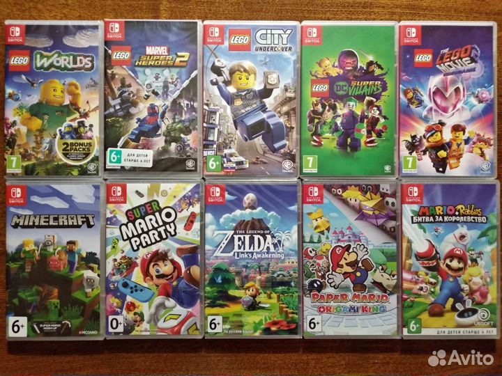 Игры Switch, WiiU, DS, DC. Лицензионные