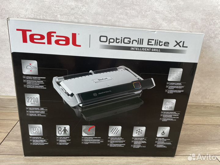 Гриль Tefal optigrill elite xl gc760d30