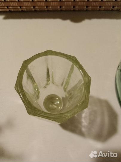 Графин виноград зелёное стекло СССР