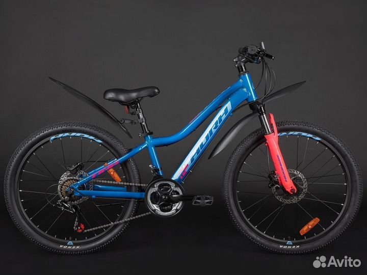 Велосипед horh tina tahd 4.0 24 (2023) Blue-Pink V