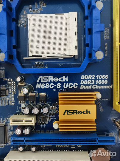 Материнская плата ASRock N68C-S UCC DDR2/DDR3 AM3