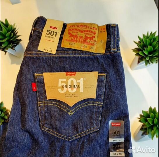 Джинсы Levis 501 Dark Indigo