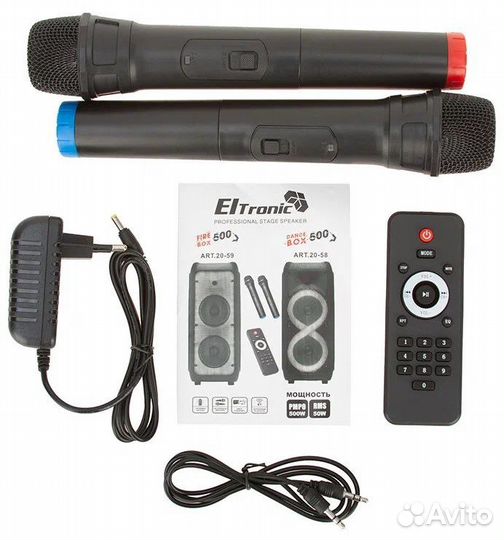 Eltronic 20-59 2 караоке микрофона
