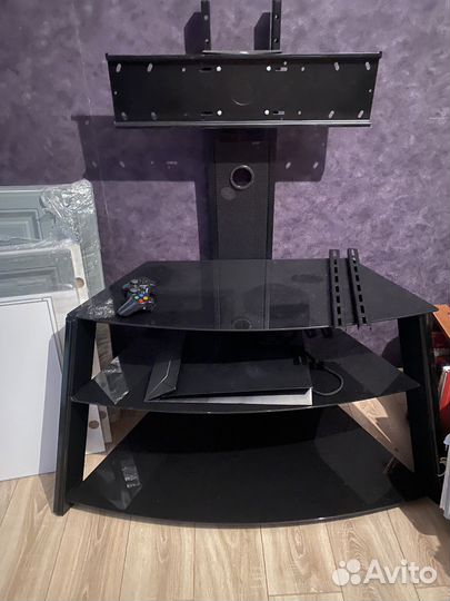 Стеклянная тумба под тв телевизор