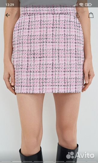 Юбка розовая ostin