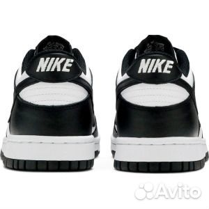 Кроссовки Nike Dunk Low GS 'Black White', черный