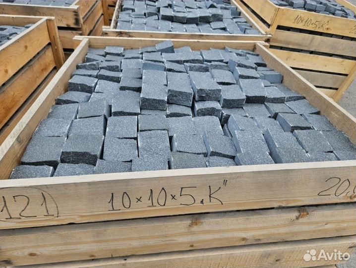 Брусчатка колотая гранит серая, светлая, оптом укл