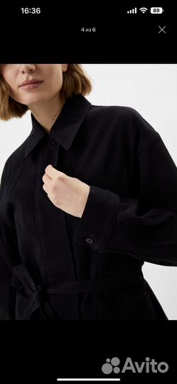 Джинсовый тренч uniqlo