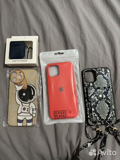 Чехол на iPhone 12 pro max 3шт.+чехол AirPods