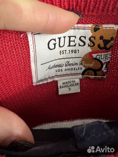 Джемпер свитер детский Guess оригинал (92-98)