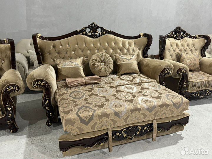 Мягкая тройка с креслами