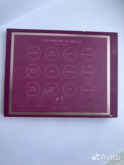 Палетка теней Colourpop