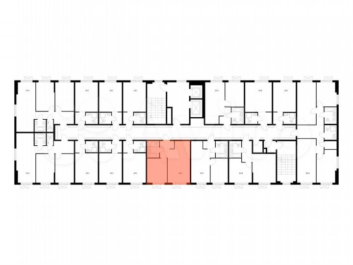 1-к. апартаменты, 38,3 м², 6/14 эт.