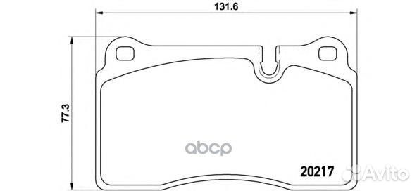Колодки тормозные P44018 P44018 Brembo