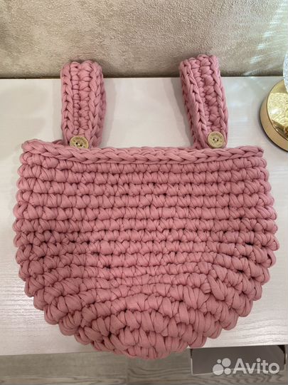 Подвесная корзина на кроватку из трикотажной пряжи