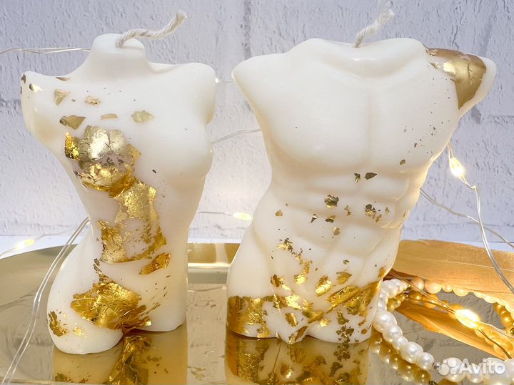 Набор соевых свечей Торсы Адам и Ева