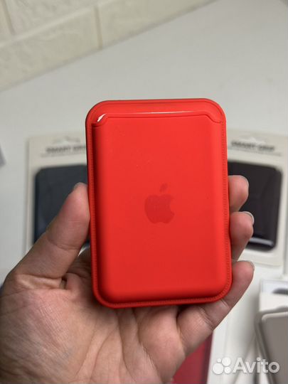 Картхолдер на iPhone кожа/силикон MagSafe