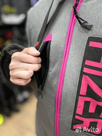 Комбинезон для снегохода (женский) hizer серо-розо