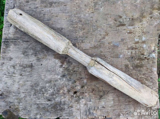 Старинный деревянный пест толкушка от ступы