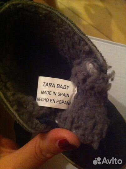 Теплые ботинки Zara baby р.22