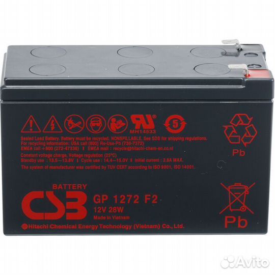 Аккумуляторная батарея CSB GP 1272 F2 (28W) оптом