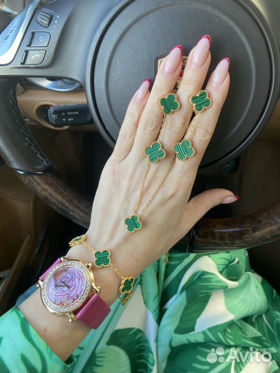 Van cleef серьги браслет подвеска