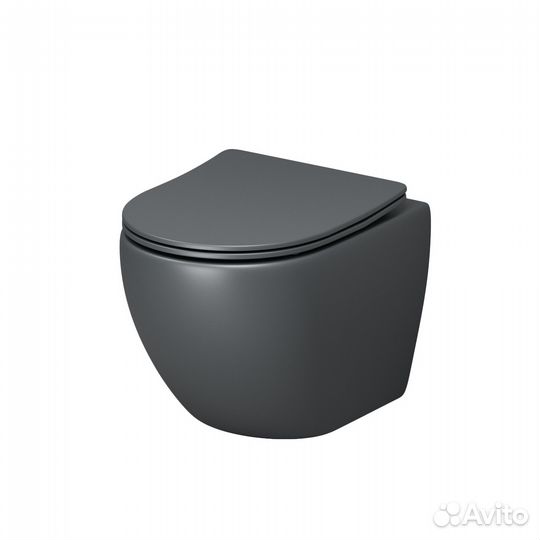 Комплект инсталяц. графит сатин+унитаз GR-4455GMS