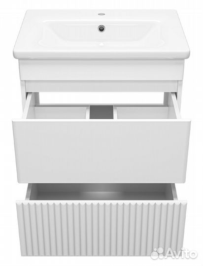 Тумба под раковину Misty Мира 62 напольная белый П-Мир-01065-012Я