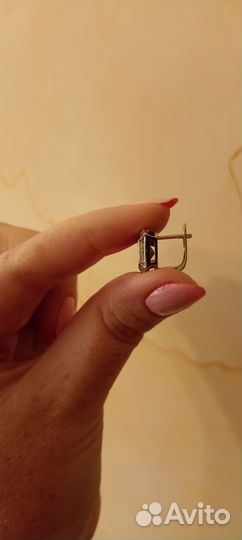 Серебро серьги и кольцо
