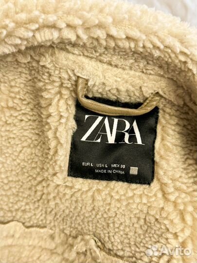 Дубленка женская zara l