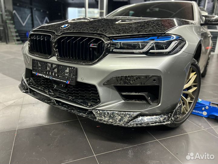 Губа BMW M5 F90 кованый карбон