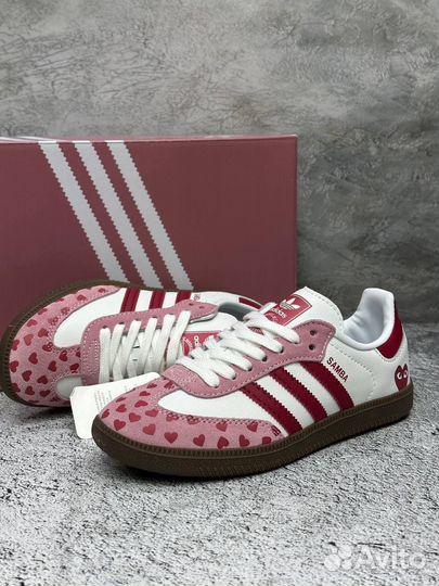 Adidas samba женские розовые