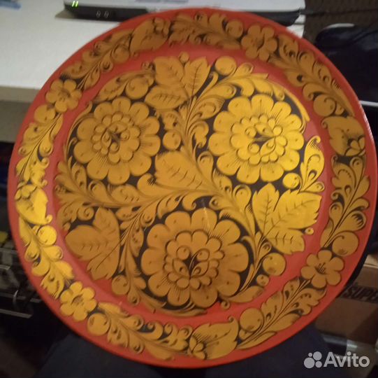 Поднос деревянный хохлома