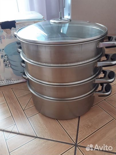 Мантоварка пароварка нержавейка 26см