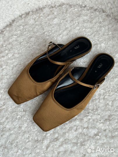 Туфли мюли zara