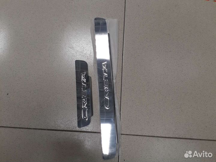 Накладки на дверные пороги hyundai creta (новая)