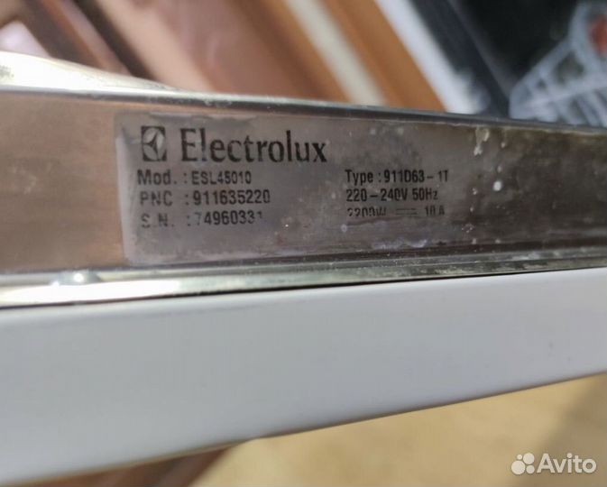 Посудомоечная машина electrolux 45см
