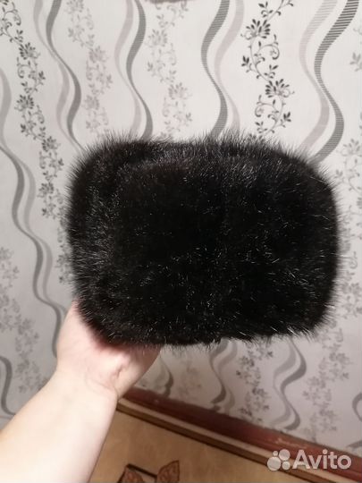Норковая шапка мужская