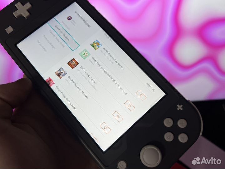 Nintendo switch lite 128gb+игры