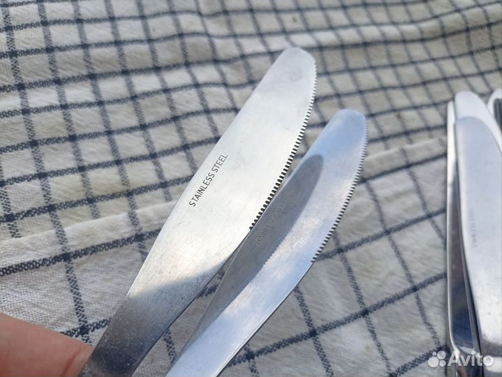 Столовые ножи из стали 15шт