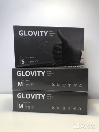 Перчатки нитриловые Glovity