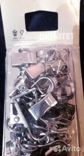 Гардинный крючок с зажимом для струны икеа