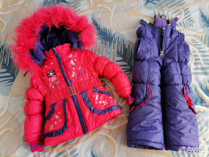 Костюм зимний, тройка, на девочку