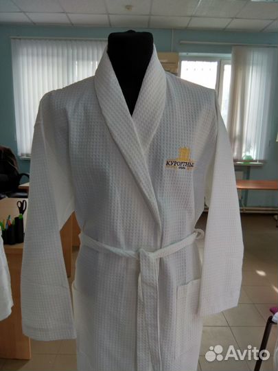 Халаты вафельные/ махровые для отелей опт