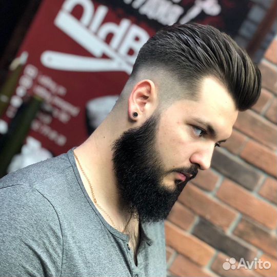Мужской Мастер Barber стрижки волос и бороды