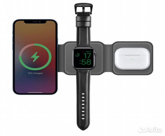 Зарядка 3 в 1 bazic GoMag Trio Plus 15W