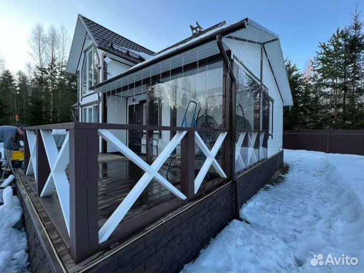 Мягкие пвх окна на беседку