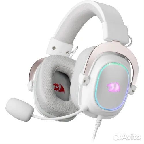 Новые игровые наушники Redragon Zeus X белые